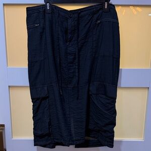 Free People Women’s Black Cargo Maxi Skirt. Size 14. Runs small
